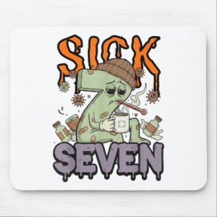 Sick Seven Meme T-Shirt 67 Six Seven Lustiger Wort Mousepad