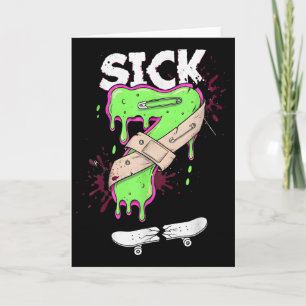 Sick Seven Meme T-Shirt Lustiger Wortwitz Drip  Karte