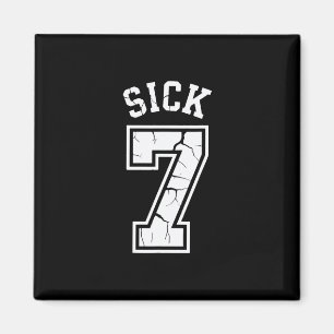 Sick Seven Meme T-Shirt Six Seven Spaß  Magnet