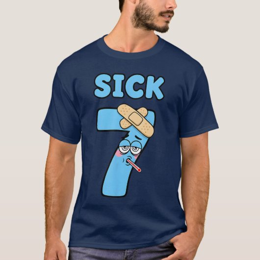 Sick Seven Meme Tee 67 Six Seven Funny Wordplay (Vorderseite)