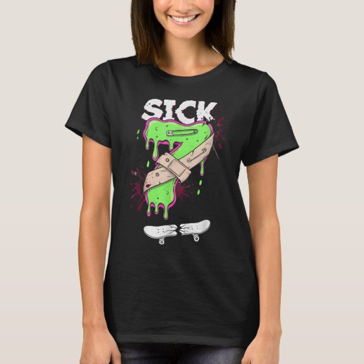 Sick Seven Meme Tee Lustiger Wortwitz Drip (Vorderseite)