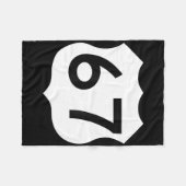 Sick Seven Meme Tee Six Seven  Fleecedecke (Vorderseite (Horizontal))