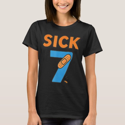 Sick Seven Meme Tee Six Seven Fun Wordplay (Vorderseite)
