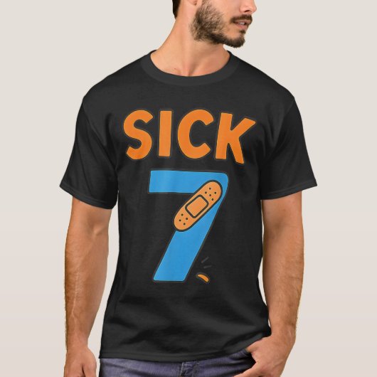 Sick Seven Meme Tee Six Seven Fun Wordplay (Vorderseite)