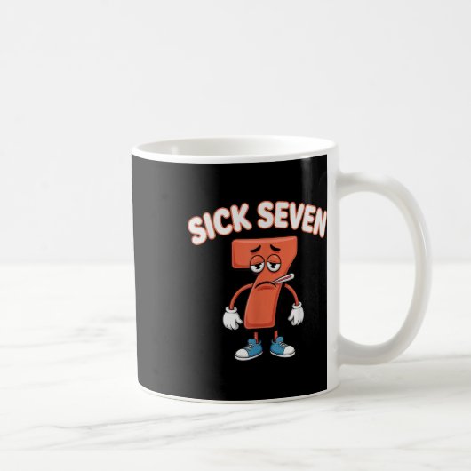 Sick Seven Meme Tee Six Seven Fun Wordplay _2  Kaffeetasse (Rechts)