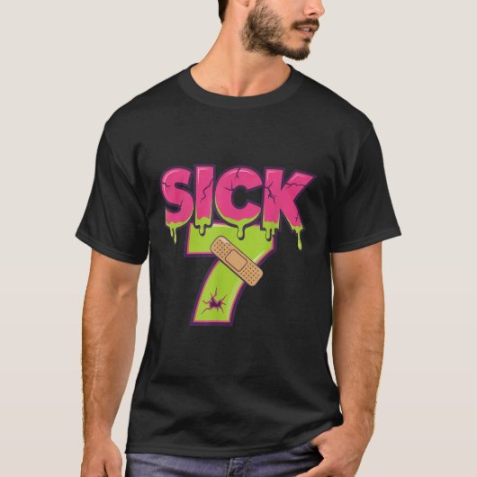 Sick Seven Meme Tee Six Seven Fun Wordplay Drip _1 (Vorderseite)