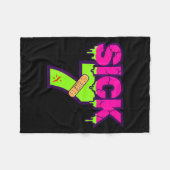 Sick Seven Meme Tee Six Seven Fun Wordplay Drip Fleecedecke (Vorderseite (Horizontal))