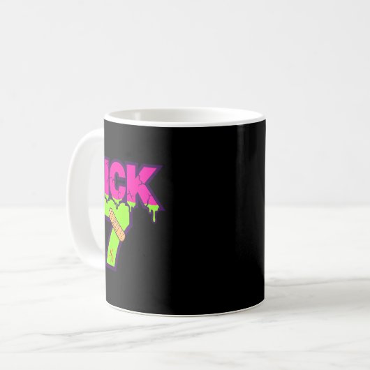 Sick Seven Meme Tee Six Seven Fun Wordplay Drip Kaffeetasse (Vorderseite Links)