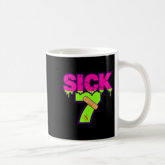 Sick Seven Meme Tee Six Seven Fun Wordplay Drip  Kaffeetasse (Rechts)