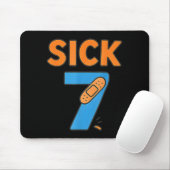 Sick Seven Meme Tee Six Seven Fun Wordplay  Mousepad (Mit Mouse)