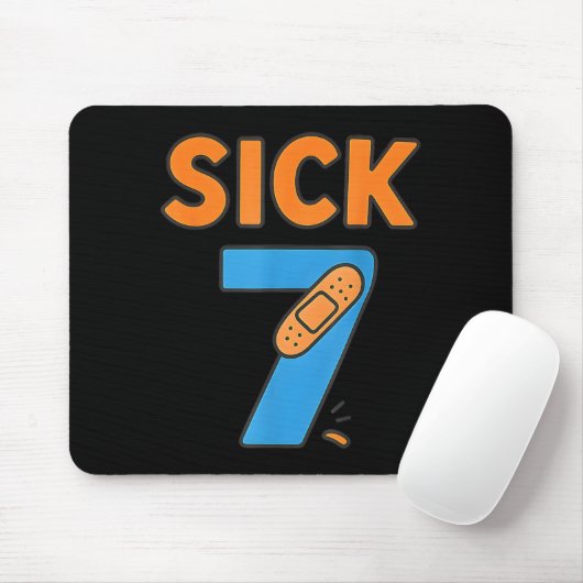 Sick Seven Meme Tee Six Seven Fun Wordplay  Mousepad (Mit Mouse)