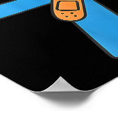 Sick Seven Meme Tee Six Seven Fun Wordplay  Poster (Ecke)