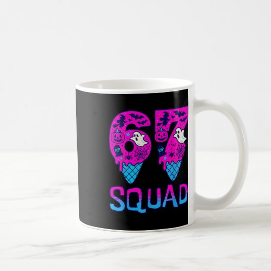 Sick Seven Meme Tee Six Seven Funny 67 Halloween S Kaffeetasse (Rechts)