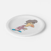 Sick Woman Pappteller (Schrägansicht)