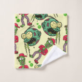 Sick Zombie Pattern Badhandtuch Set (Waschlappen)