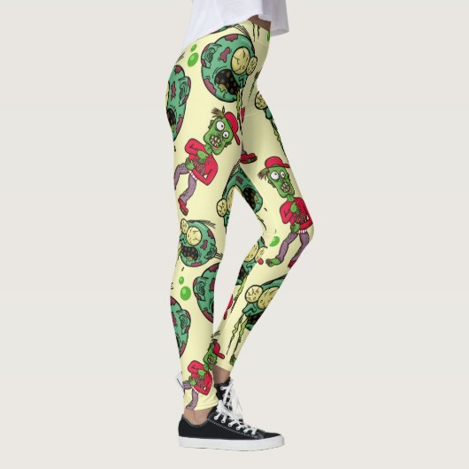 Sick Zombie Pattern Leggings (Rechts)
