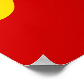 Sickle And Hammer, Heart, Love, Communism Poster (Ecke)