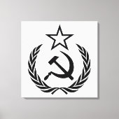 Sickle And Hammer, USSR, CCCP, Communism Leinwanddruck (Vorderseite)