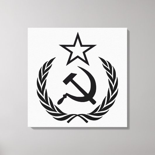 Sickle And Hammer, USSR, CCCP, Communism Leinwanddruck (Vorderseite)