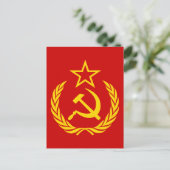 Sickle And Hammer, USSR, CCCP, Communism Postkarte (Stehend Vorderseite)