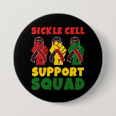 SICKLE CELL Awareness SUPPORT SQUAD Button (Vorderseite)