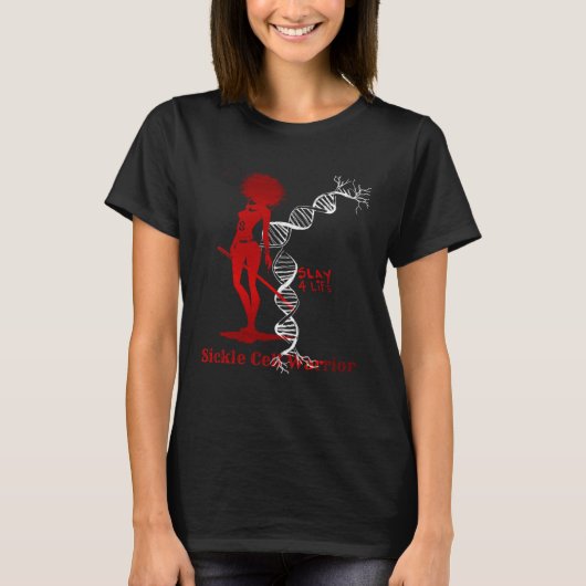 Sickle Cell Slay 4 Life DNA T-Shirt (Vorderseite)
