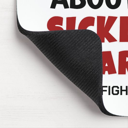 SICKLE ZELLENBEWUSSTSEIN Sei nicht sorglos Mousepad (Ecke)
