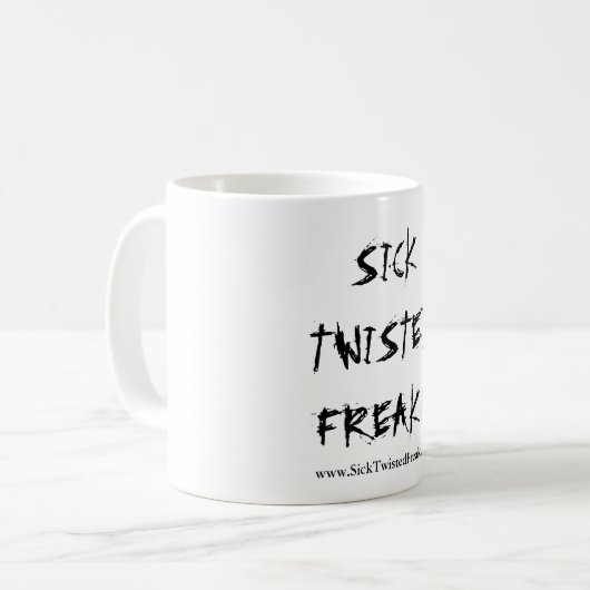 SICKTWISTEDFREAK KAFFEETASSE (Vorderseite Links)