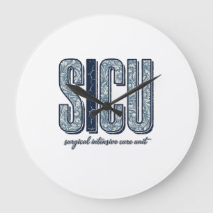 SICU Chirurgische Intensivstation Vintage-Shirt De Große Wanduhr