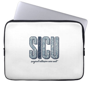 SICU Chirurgische Intensivstation Vintage-Shirt De Laptopschutzhülle