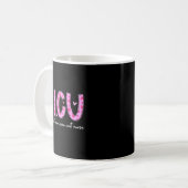 Sicu Nurse Heart Valentines Day Surgical Intensive Kaffeetasse (Vorderseite Links)