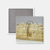 Siculo Arabischer Korb mit Tieren Magnet (Vorderseite/Rückseite)