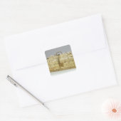 Siculo Arabischer Korb mit Tieren Quadratischer Aufkleber (Umschlag)