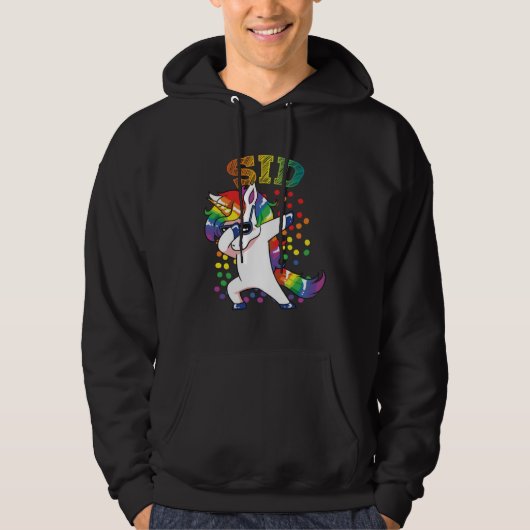 Sid Dabbing Einhorn Hoodie (Vorderseite)