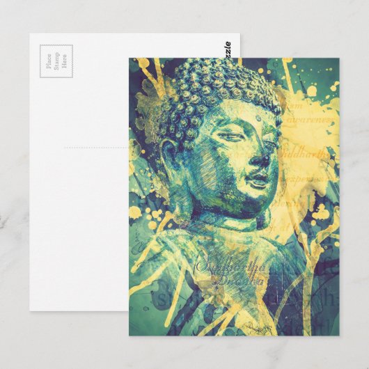 Siddhartha Buddha Postkarte (Vorne/Hinten)