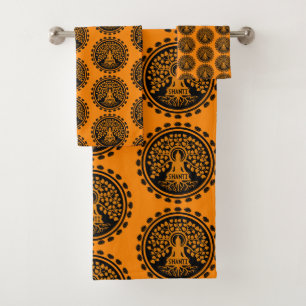 Siddhartha Gautama, buddhistische Kunst Badhandtuch Set