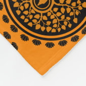 Siddhartha Gautama, buddhistische Kunst Fleecedecke (Ecke)