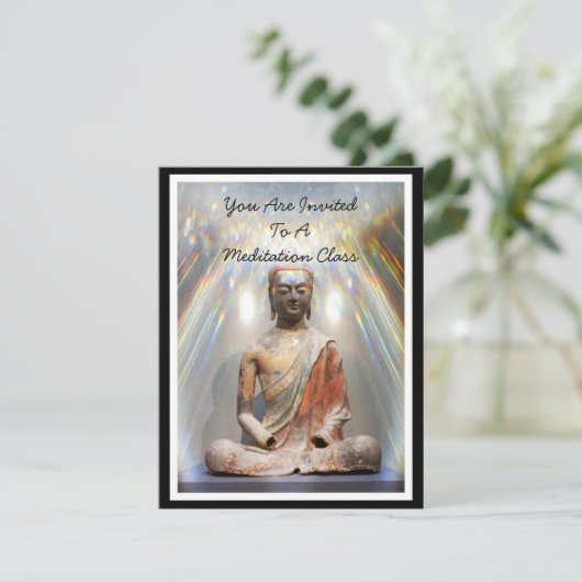 Siddhartha Gautama Statue Einladung (Stehend Vorderseite)