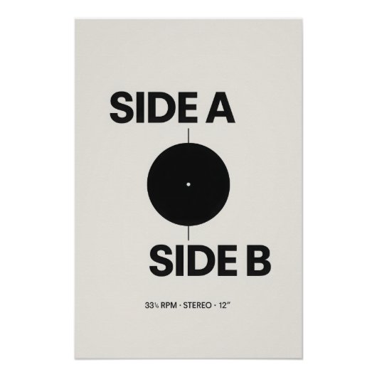 Side A - Side B - Vinyl - Poster (Vorderseite)