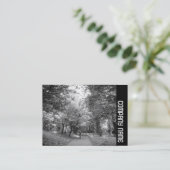 Side Band - Cycle Way B&W Visitenkarte (Stehend Vorderseite)