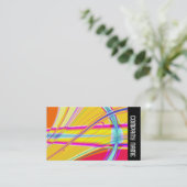 Side Band - Fraktal Abstrakt 061012e Visitenkarte (Stehend Vorderseite)