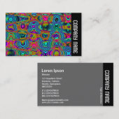 Side Band - Fraktal Abstrakt 19111a Visitenkarte (Vorne/Hinten)