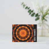 Side Band - Orange Kaleidescope 01 Visitenkarte (Stehend Vorderseite)