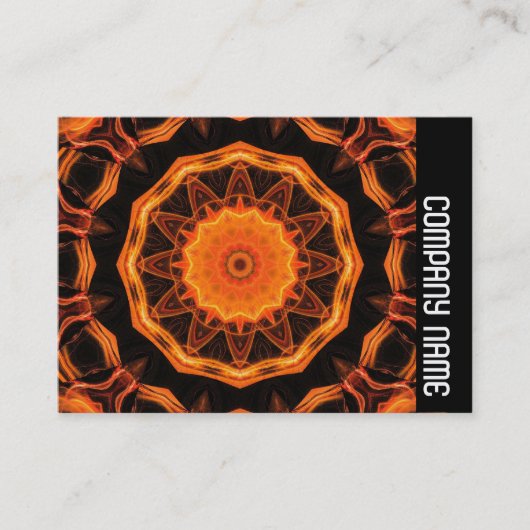 Side Band - Orange Kaleidescope 01 Visitenkarte (Vorderseite)