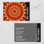 Side Band - Orange Kaleidescope 06 Visitenkarte (Vorne/Hinten)