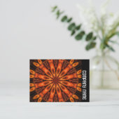 Side Band - Orange Kaliediscope 02 Visitenkarte (Stehend Vorderseite)