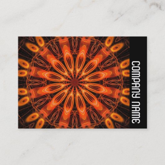 Side Band - Orange Kaliediscope 02 Visitenkarte (Vorderseite)