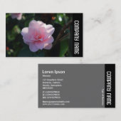 Side Band - Pink Camellia Visitenkarte (Vorne/Hinten)