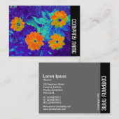 Side Band - Psychedelic Blume Bed Visitenkarte (Vorne/Hinten)