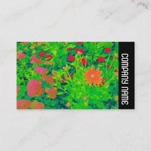 Side Band - Psychedelic Blume Bed Visitenkarte (Vorderseite)